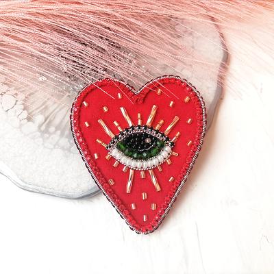 Evil Eye Heart Patch