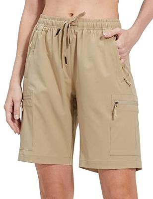  Obla Women's Hiking Cargo Shorts Zipper Pockets Soft