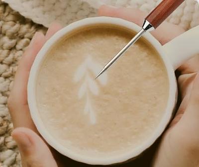 coffee latte art pen, stainless steel