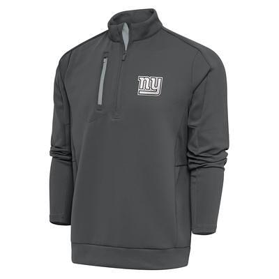 New York Giants Antigua Metallic Logo Victory Pullover Hoodie - White