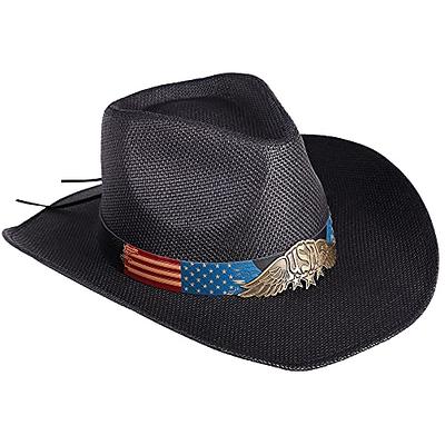 Panitay 3 Pcs Cowboy Accessories for Men Including Western Buckle Belt Hat  Band for Cowboy Hat Vintage Bolo Tie (No Hat)