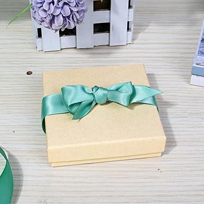 MESHA Jewelry Gift Boxes, Recyclable 3.5x3.5x1 Inch 20 Pcs Matte Small Gift  Box wtih Lids, Small Cardboard Jewelry Boxes with Cotton Filled and Lids