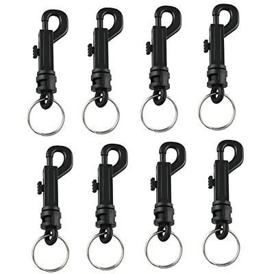 IPXEAD 100pcs Premium Key Chain Clip Hooks Swivel Clasps Lanyard Snap Hook Keychain Hooks for Lanyard Key Rings Crafting
