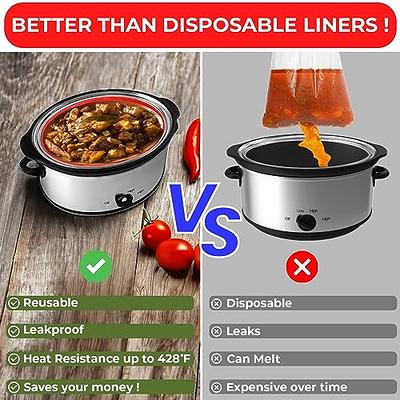 Silicone Slow Cooker Divider Liners, Reusable Leakproof Elite