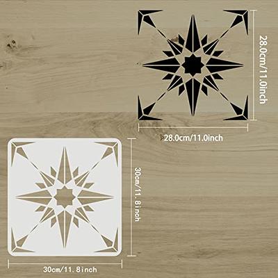 Geometric Tile Stencil Quilted Star - Reusable Stencils for