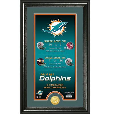 The Highland Mint | Miami Dolphins 2022 Signature Gridiron Collection Frame