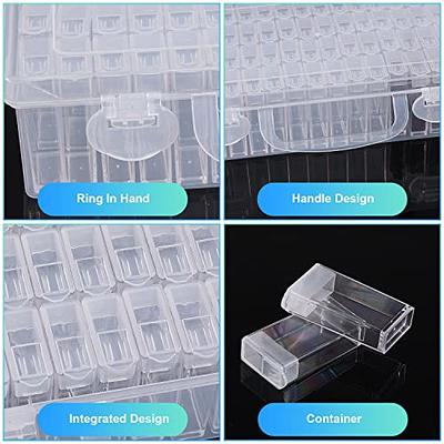 64 Slots Plastic Seed Storage Box, Seeds Storage Organizer with