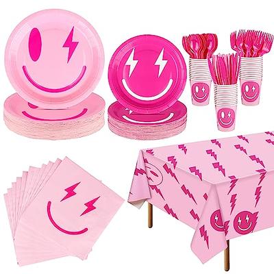 TWOWYHI 181PCS Preppy Party Supplies 24Guests Preppy Smile Plates Cups  Plastic Spoons Forks Knives Preppy Smile Napkins Preppy Party Decoration  Tableware Set for Preppy Birthday Party 1PCS Table Cover - Yahoo Shopping