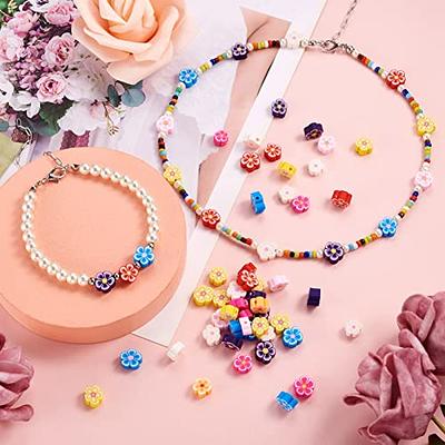 50pcs Assorted Pink Resin Imitation Glass European Large Hole Beads  Rhinestone Metal Spacer Charms Bead Assortments for DIY Crafts Bracelets  Necklaces