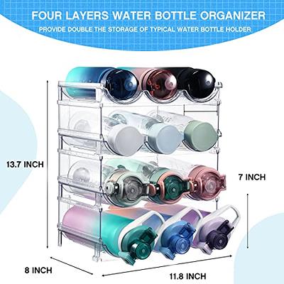 SLLFLY Water Bottle Organizer,Stackable Water Bottle Holder for