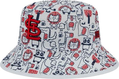 New Era Youth St. Louis Cardinals Red Zoo Bucket Hat, Boys', Child