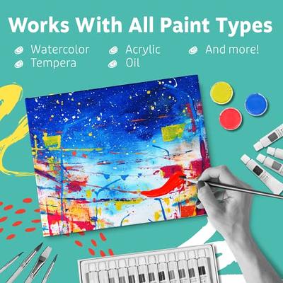 Stretched Canvases for Painting 5x7 Inch 10-Pack, 10 oz Triple  Primed Acid-Free 100% Cotton Blank Canvas, Small Canvases for Oil Paint  Acrylics Pouring & Wet Art Media