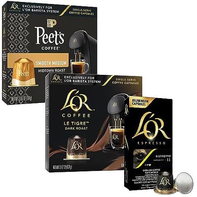 L'OR Espresso and Coffee Pods Including Peet's - 30 Count (2 Sizes), Single  Cup Aluminum Coffee Capsules Compatible with the L'OR Barista Coffee and  Espresso Machine - Yahoo Shopping
