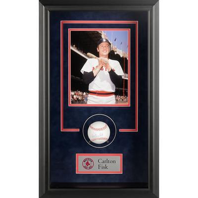 Carlton Fisk Autographed & Framed White Boston Red Sox Jersey Auto