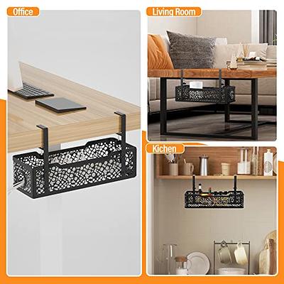 Under Desk Cable Management Tray Home Living Room Storage Rack