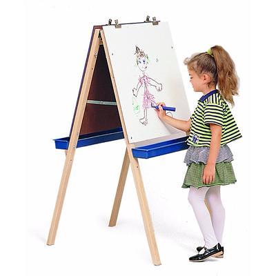 Art Advantage® Kids Chalk & Dry Erase Board Easel