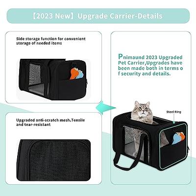 GAPZER Cat Carriers for Large Cats 20 lbs+ Soft Pet Carrier for Small  Dog/Durable 2 Kitty Travel Bag/Medium Big Cats Puppy 15 Pounds/Softside Cat