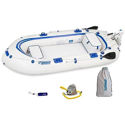 Sea Eagle SE9 Lightweight Inflatable Motormount Boat with Inflatable Floor,  5' Oar Set, Boat Bag, Foot Pump, 2 Seats Great for Boating, Motoring,  Rowing, Fishing & Yacht Tending (Watersnake Motor) - Yahoo Shopping