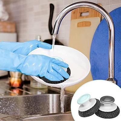 6 Pack Kitchen Cleaning Dishes Brush Scrub Scouring Pad Pot Pan Sink Dish Wash