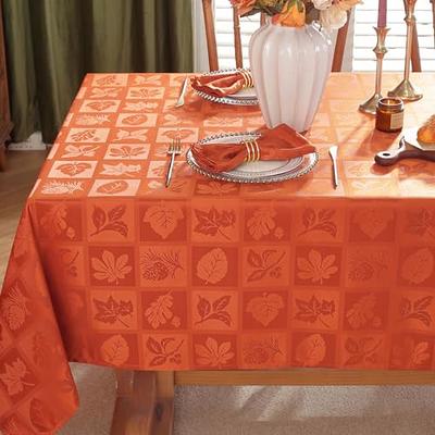 Fall Thanksgiving Tablecloth Rectangle 60 x 120 Inches, Buffalo