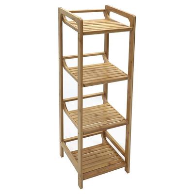 Bamboo Corner Storage Shelf - 4 Tier - By Trademark Innovations