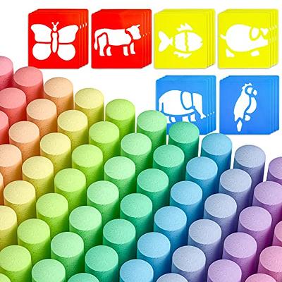 Chalk City Sidewalk Chalk, Jumbo Chalk, Non-Toxic, Washable, Art