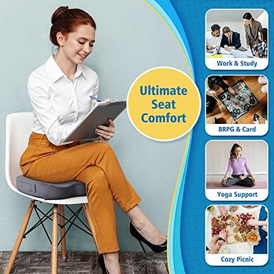 CloudBliss Seat Cushion for Office Chair,Car Seat,Lumbar and Back Support  Memory Foam Pillow, Coccyx Cushion for Tailbone ,Sciatica & Back Pain  Relief