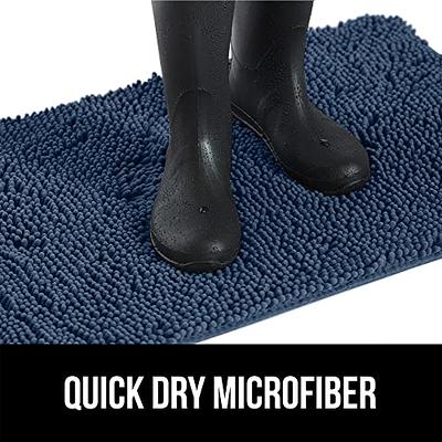 Soak Stopper Absorbent Indoor Chenille Doormat, Muddy Dog Washable Rug, Quick Dry Soft Microfiber, Durable Rubber Backing, Absorbs Water and Moisture