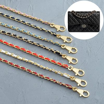 Leather+Metal Chain Purse Handle Replacement Metal Gold Chain