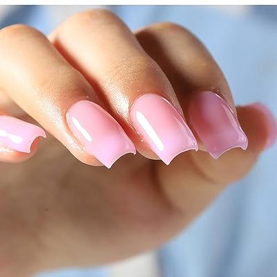 FZANEST Rubber Base Gel for Nails Builder Base Clear Sheer Color Nail Polish Elastic Base Coat Builder Extension Gel in A Bottle 15ml (Nude)