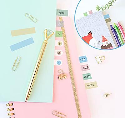 ELII 1200pcs Sticky Tabs Book tabs Sticky Index Tabs Arrow Flags,Morandi  Page Markers Transparent Sticky Notes Colored Annotation Tabs Writable