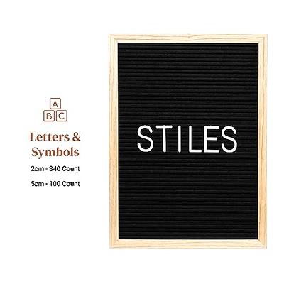Felt Letter Board - Baby Announcement Sign Board - Message board with 340