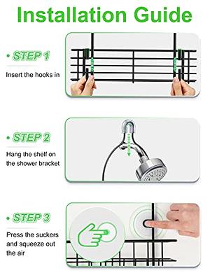 SMARTAKE Hanging Shower Head Caddy, Rustproof Bathroom Shower Shelf  Organizer, SUS201 Stainless Steel Over The Shower Storage Rack, for Toilet,  Bathroom and Shower Room, Black - Yahoo Shopping