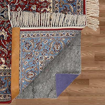 RAY STAR Cushioned Non-Slip Area Rug 25.6inx71in Pad Gripper Thick Pads  Under Carpet Anti Skid Mat