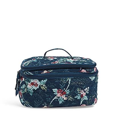 Vera Bradley Cotton Grand Vanity Toiletry Makeup Organizer Case