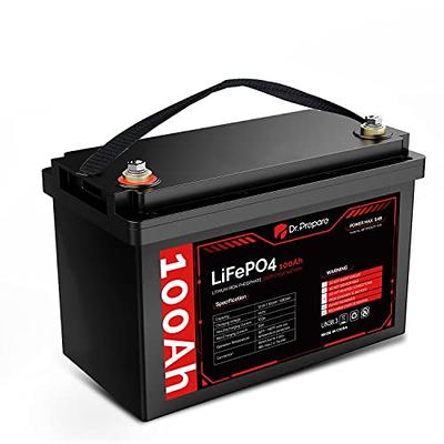 12.8V 100Ah LiFePO4 Battery, Built-in 100A BMS freeshipping - ipowerqueen