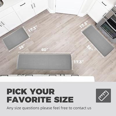 KitchenClouds Kitchen Mat Cushioned Anti Fatigue Rug 17.3x28 Waterproof  Non Slip Standing Desk Mat Comfort Floor Mats for Kitchen House Sink Office