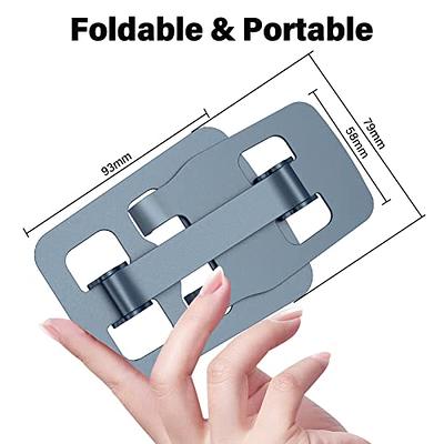 Double Folding Desktop Phone Holder Stand, Metal Desktop Phone