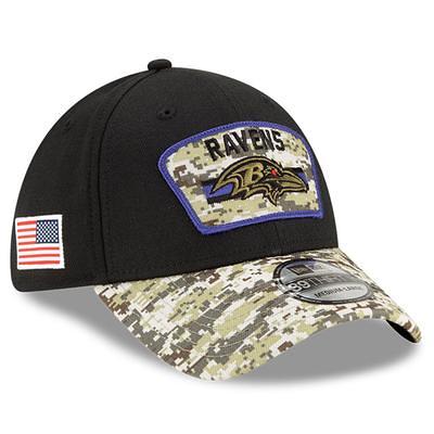 Men's New Era Camo Baltimore Ravens 2023 Salute To Service 39THIRTY Flex Hat