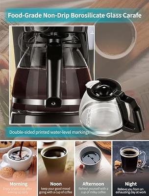 Gevi 4 Cups Small Coffee Maker, Compact Coffee Machine with