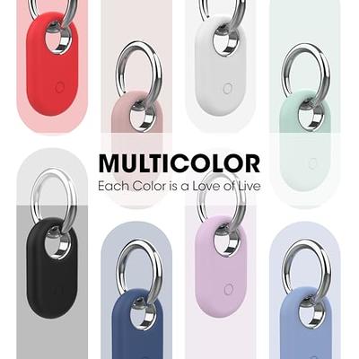 [4 Pack] Compatible with Samsung Smart tag 2 case, Silicone with Samsung  Galaxy SmartTag2 Keychain Full Body Shockproof, Anti-Scratch for Backpacks