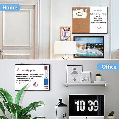 Cork Board White Board Combo, ARCOBIS 12X16 Small Bulletin Board for  Wall, Double-Sided Magnetic Dry Erase Corkboard, Vision Whiteboard with 2  Markers,1 Eraser,4 Thumb Tacks for Office,Home,School - Yahoo Shopping