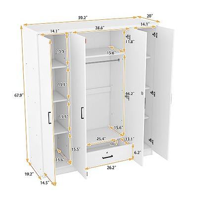 PIAOCAIYIN 5 Tiers Vertical Tall Dresser, Storage Tower with Wheels, Modern  Narrow Plastic Storage Cabinet, Stackable Drawer Organizer for Storing