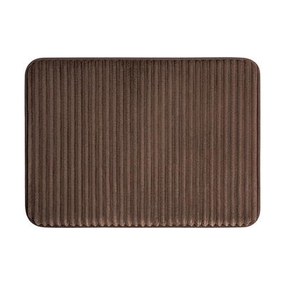 Mainstays Performance Ribbed Quick Dry Foam Bath Mat, 17 X 24