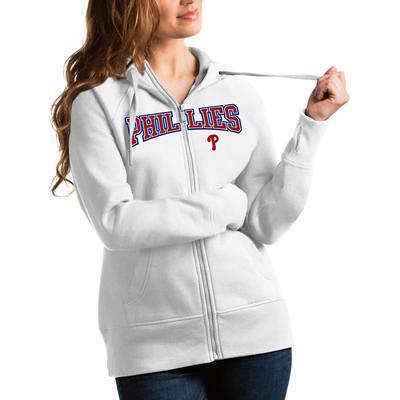 Men's Antigua White Philadelphia Eagles Victory Pullover Hoodie Size: Small