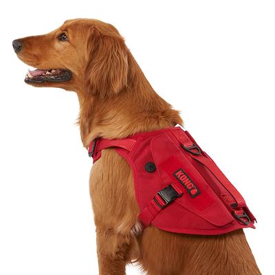 KONG Tactical Vest Dog Harness in Red, Size: Medium