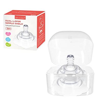 YIYEE Nipple Shields for Nursing Newborn 2 Count, Upgraded for Protecting  Inverted & Sore Nipples, Assisting Latch Difficulties, Great for