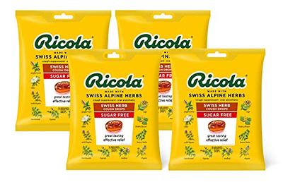  Ricola Cough Suppressant and Throat Drops Variety-Pack,  3-Flavors: Original, Cherry Honey, Honey Lemon with Echinacea : Health &  Household