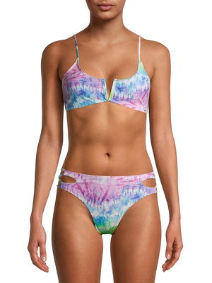 Salero Swim Purple Micro Tanga Bikini Bottom