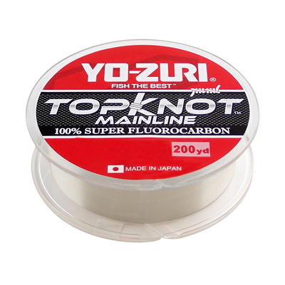 Yo-Zuri Topknot 100% Fluorocarbon Main Line 20lb 200yd Clear - Yahoo  Shopping